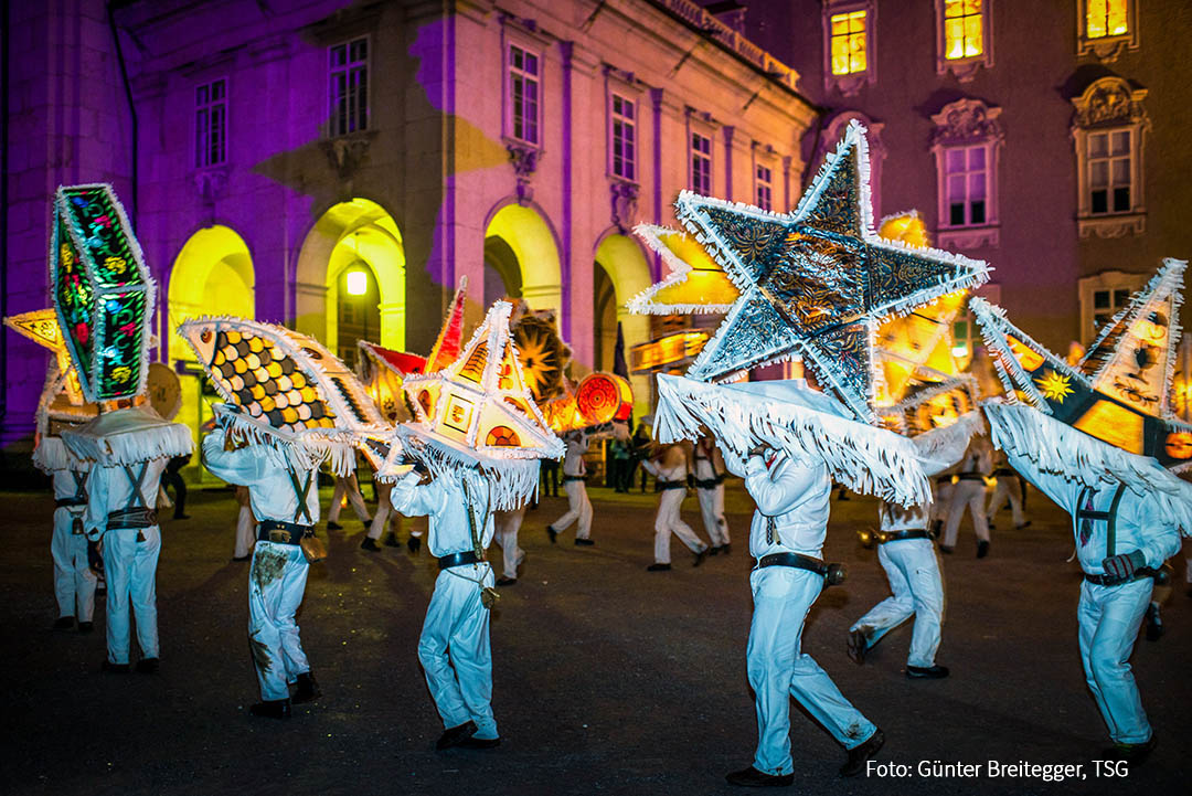 Lichtperchten beim Glöcklerlauf