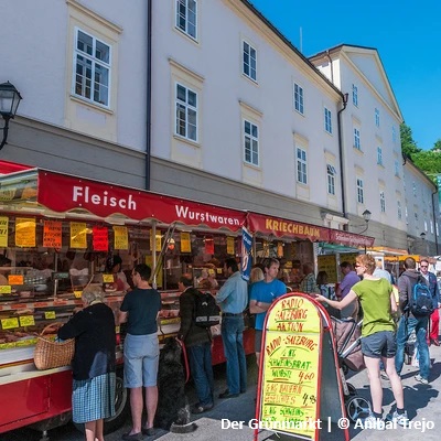 Der Grünmarkt am Universitätsplatz Salzburg